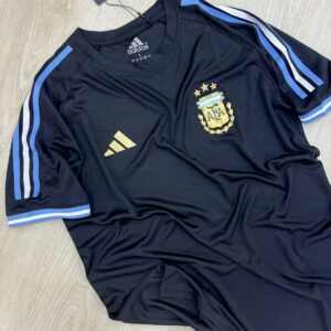 Premium argentina black fan jersey with high quality DTF print