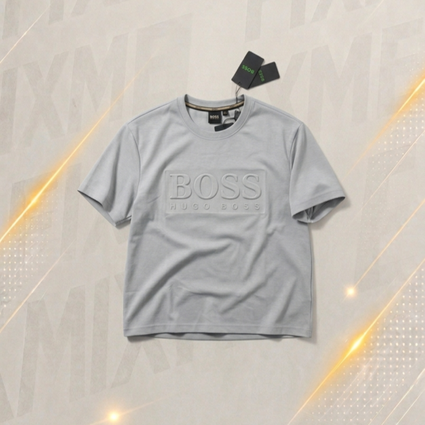 Hugo Boss Embossed Premium Cotton T-Shirt