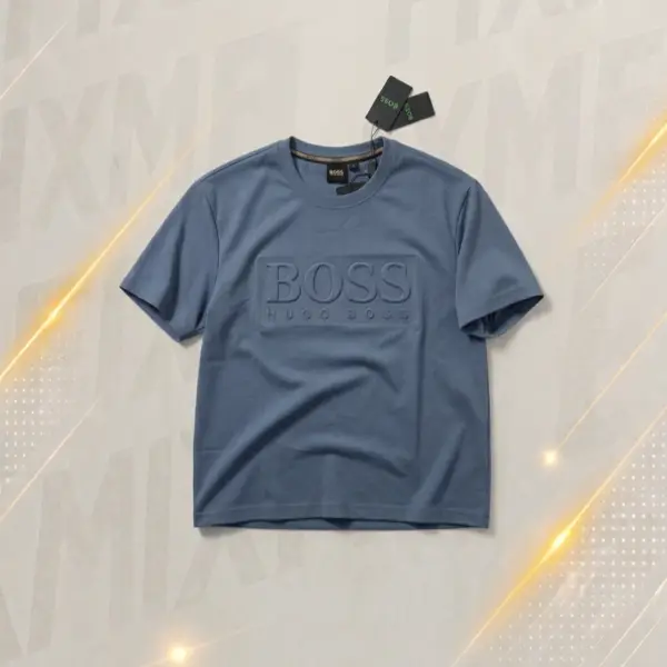 Hugo Boss Embossed Premium Cotton T-Shirt